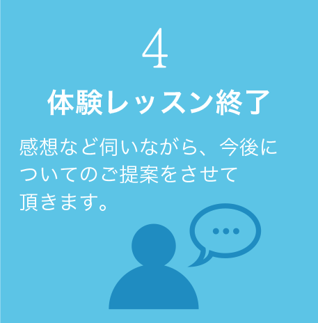 体験レッスン終了