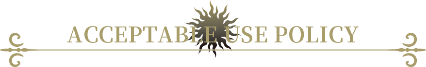 ACCEPTABLE USE POLICY